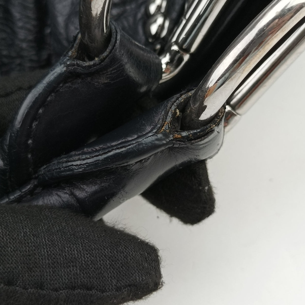 Pre-owned Miu Miu Hobo Bag Black Leather  shoulderbag | stylenewstar