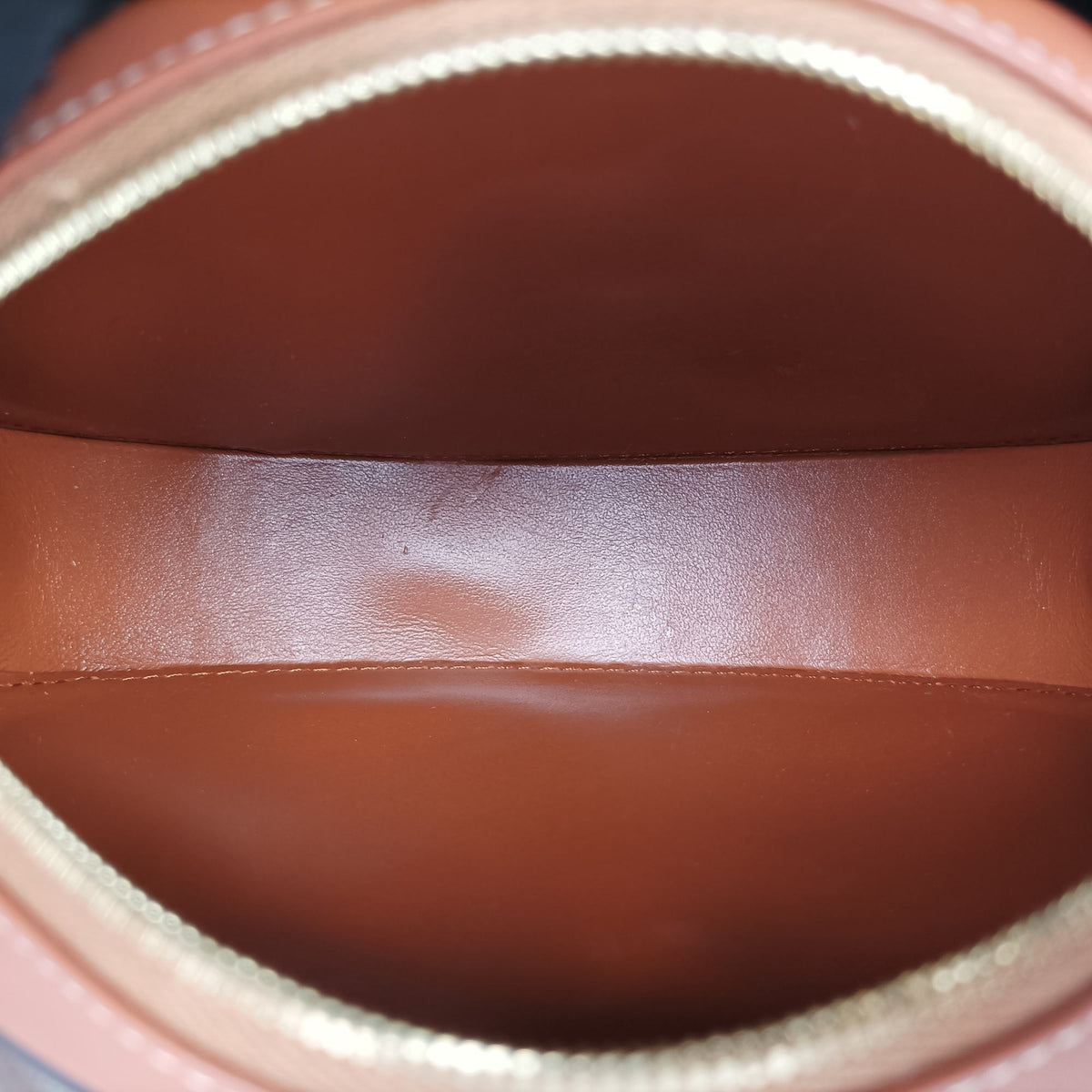 Vintage Celine Oval Purse Cuir Triomphe Brown Leather  shoulderbag | stylenewstar
