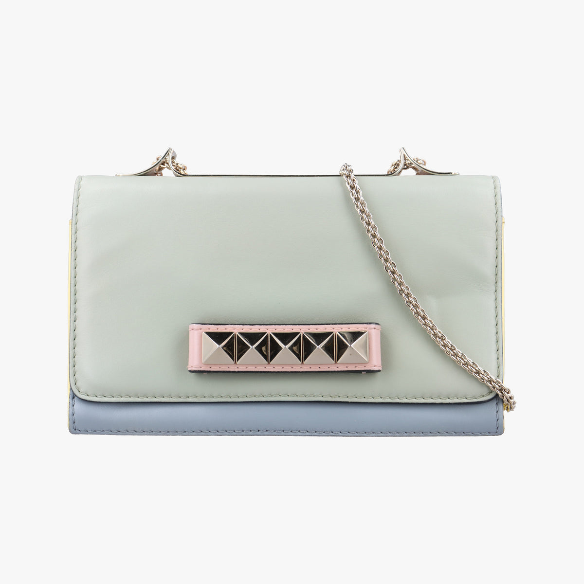 Pre-owned Valentino Va va voom Green Leather  shoulderbag | stylenewstar