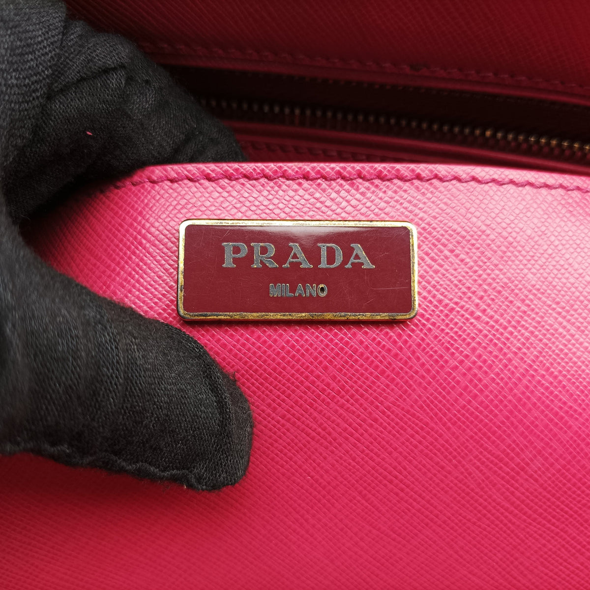 Vintage Prada Galleria Pink SAFFIANO Leather BN1874 shoulderbag | stylenewstar