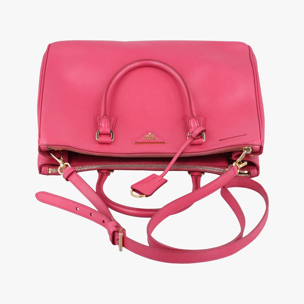 Vintage Prada Galleria Pink SAFFIANO Leather BN1874 shoulderbag | stylenewstar