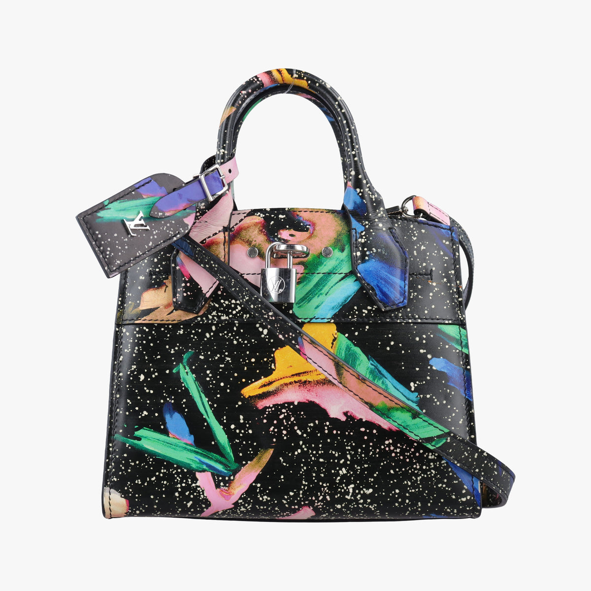 Pre-owned Louis Vuitton City Steamer Mini Splash Multicolor Leather M53797 shoulderbag | stylenewstar