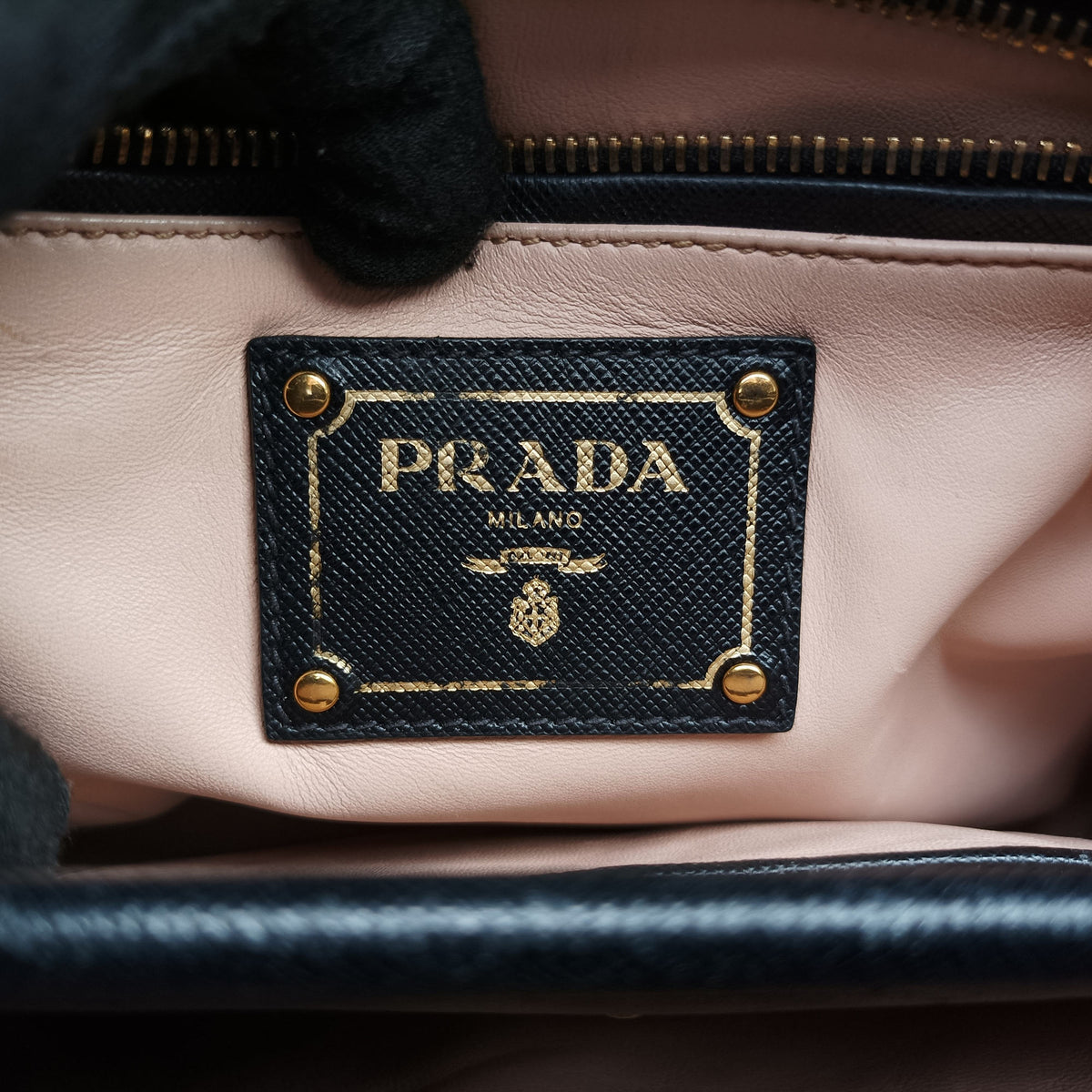 Pre-owned Prada Double Handle Tote Black SAFFIANO Leather BN2186 handbag | stylenewstar