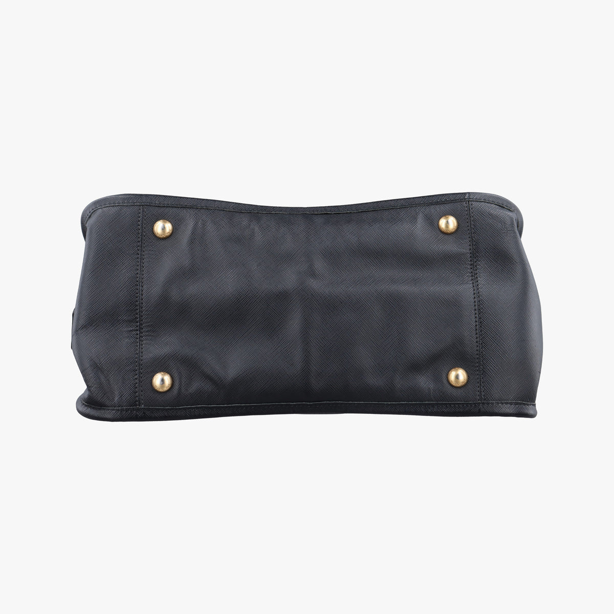 Pre-owned Prada Double Handle Tote Black SAFFIANO Leather BN2186 handbag | stylenewstar