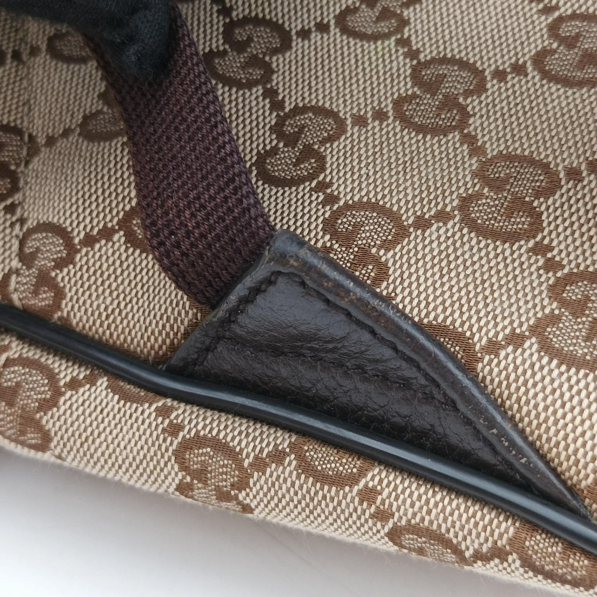 Secondhand Gucci GG Canvas Beige x Brown canvas 449906 backpack/rucksack | stylenewstar