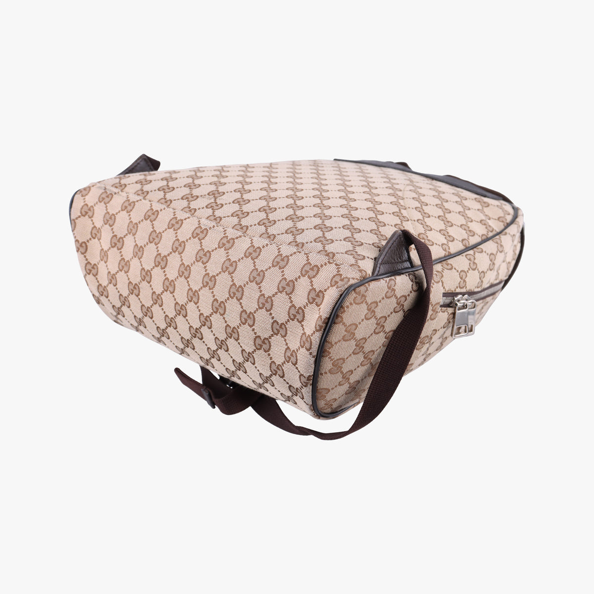 Secondhand Gucci GG Canvas Beige x Brown canvas 449906 backpack/rucksack | stylenewstar