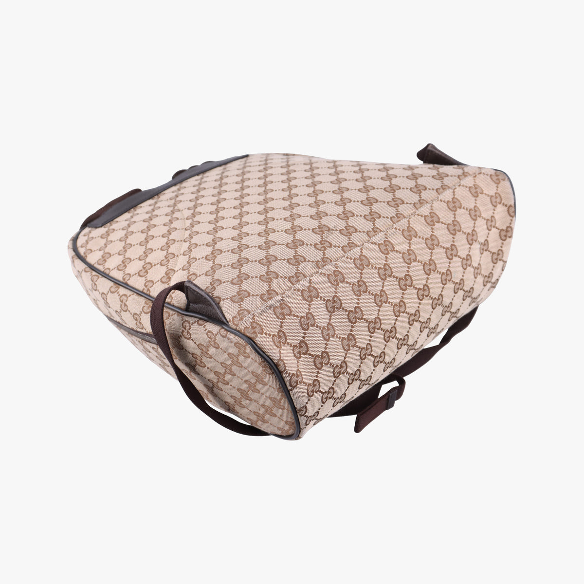 Secondhand Gucci GG Canvas Beige x Brown canvas 449906 backpack/rucksack | stylenewstar