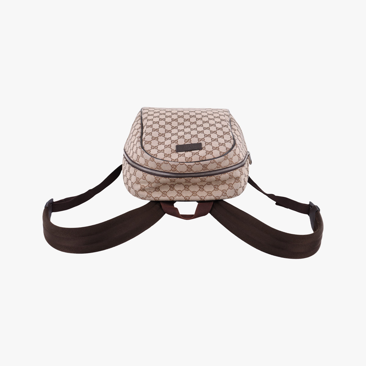 Secondhand Gucci GG Canvas Beige x Brown canvas 449906 backpack/rucksack | stylenewstar