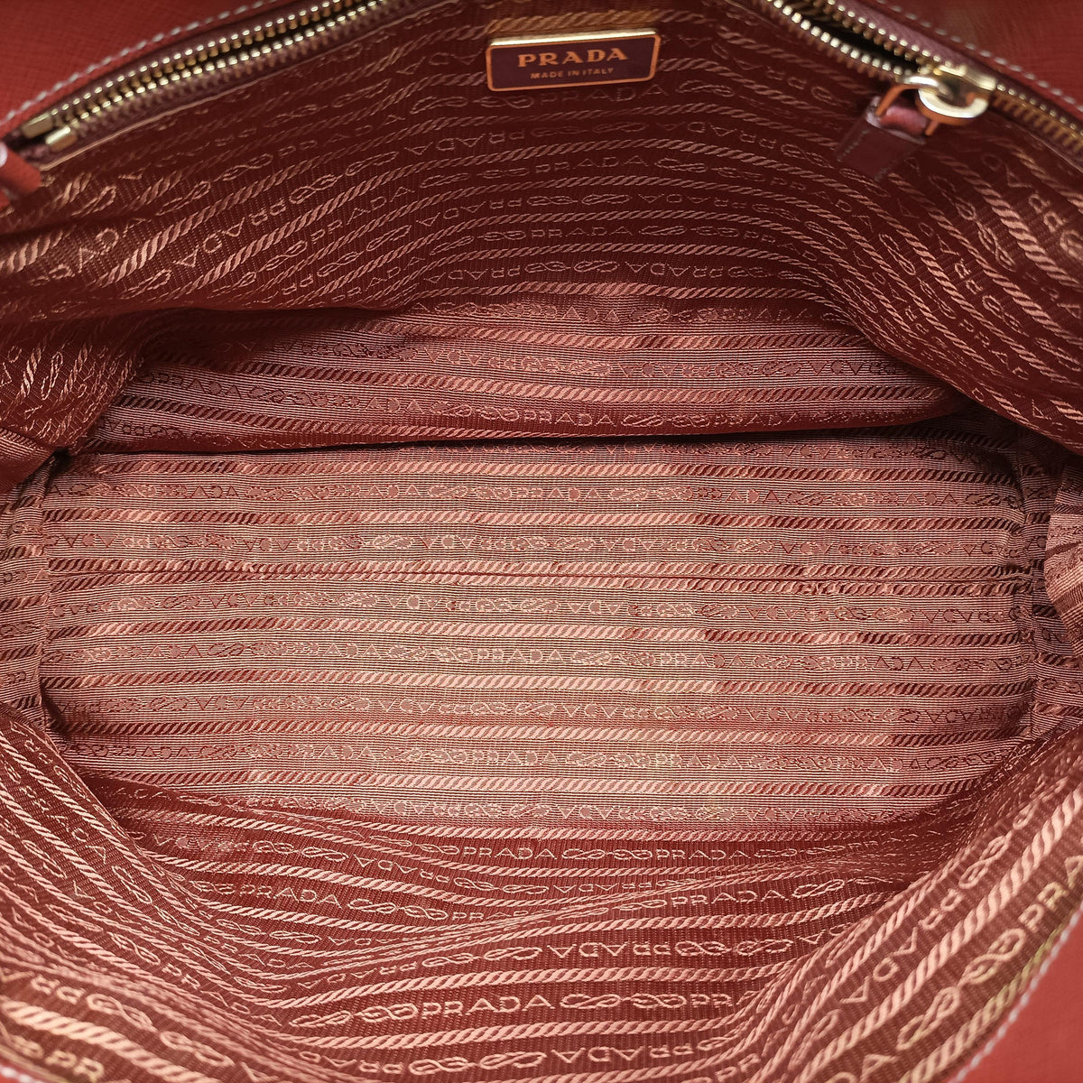 Pre-owned Prada Galleria Orange Saffiano leather  handbag | stylenewstar