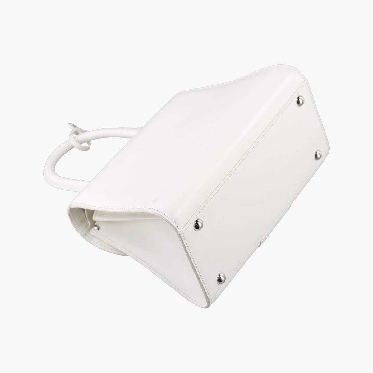 Vintage Delvaux Brillant White Leather  handbag | stylenewstar