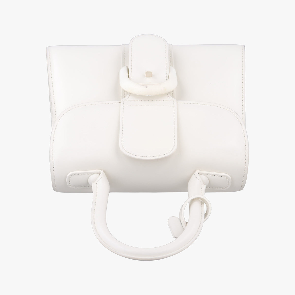 Vintage Delvaux Brillant White Leather  handbag | stylenewstar
