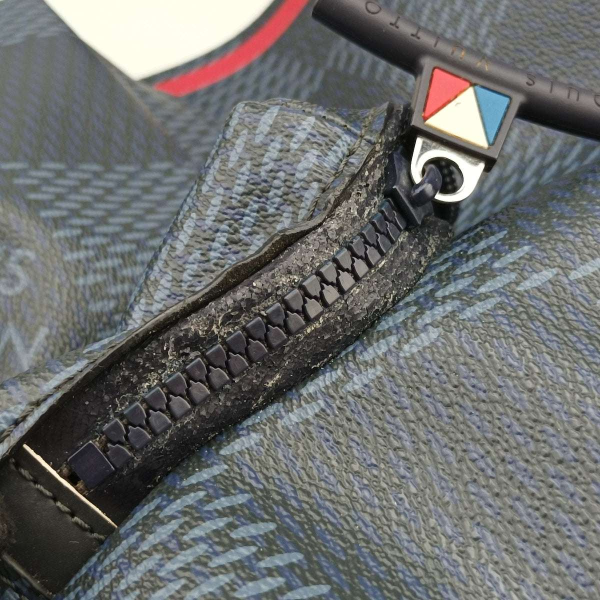 Vintage Louis Vuitton Apollo Cobalt Damier canvas N44005 backpack/rucksack | stylenewstar