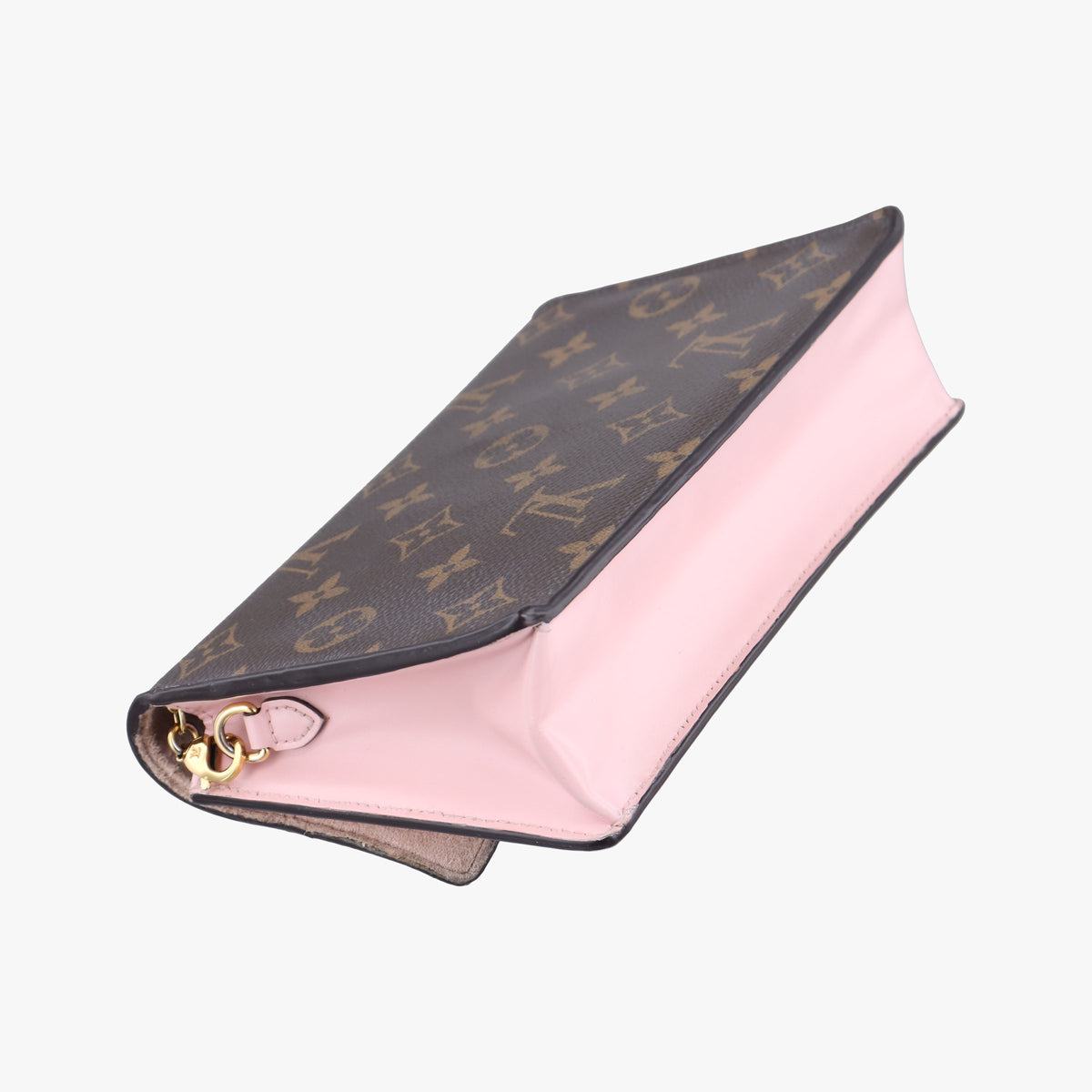 Vintage Louis Vuitton Portefeuille FLORE Chain brown×ROSE BALLERIN Monogram Canvas×calf leather M67405 shoulderbag | stylenewstar