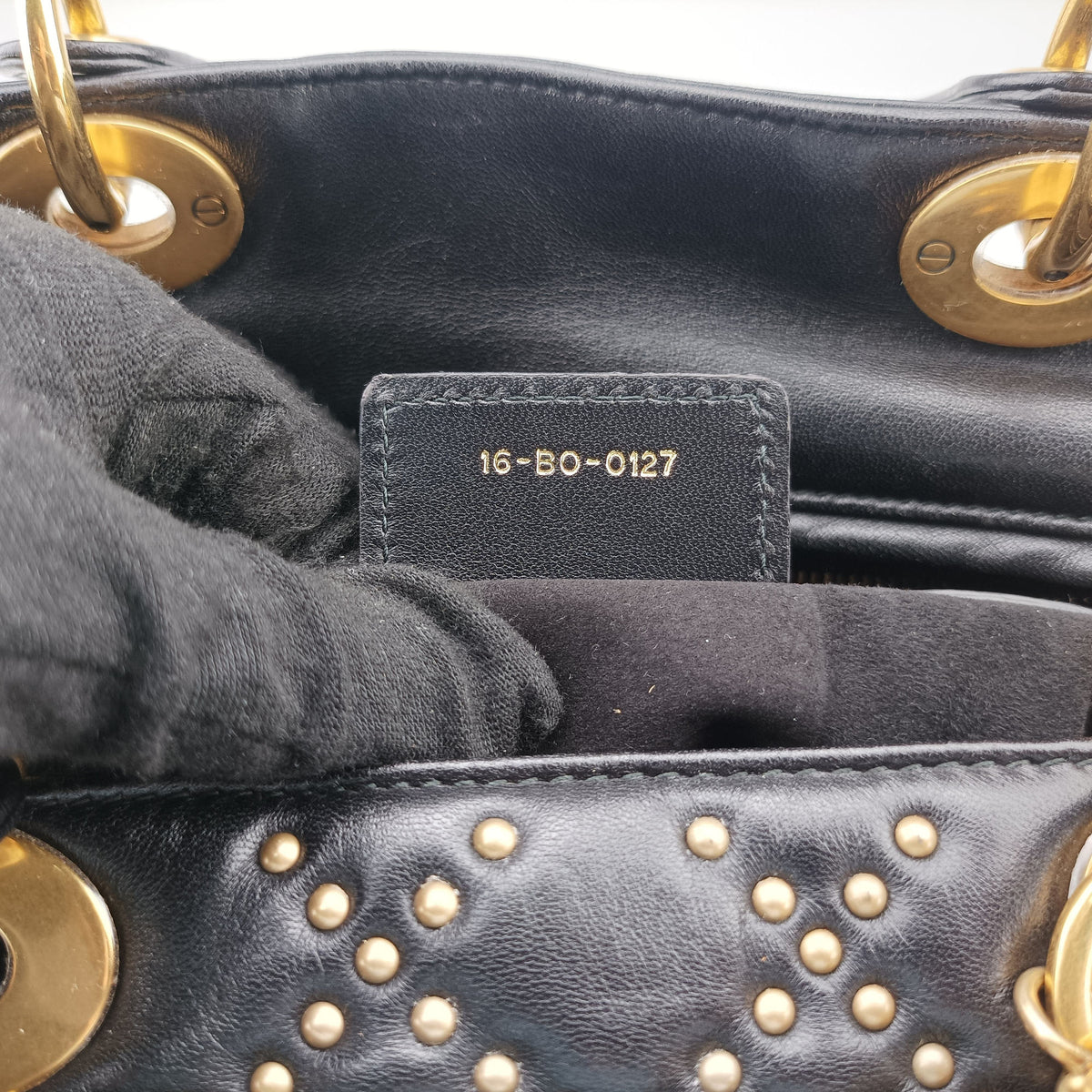 Pre-owned Christian Dior Lady Dior Black Leather  shoulderbag | stylenewstar
