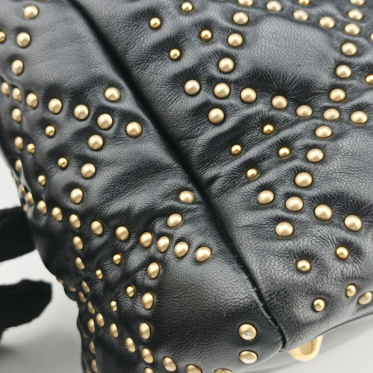 Pre-owned Christian Dior Lady Dior Black Leather  shoulderbag | stylenewstar