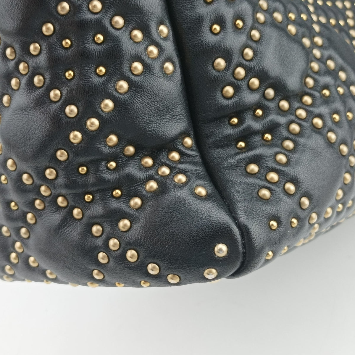 Pre-owned Christian Dior Lady Dior Black Leather  shoulderbag | stylenewstar