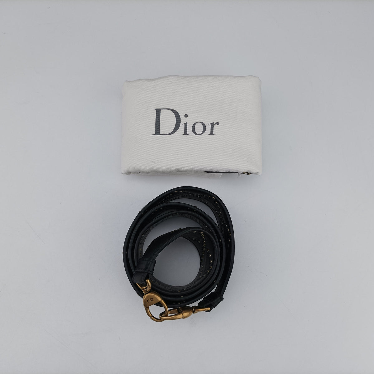 Pre-owned Christian Dior Lady Dior Black Leather  shoulderbag | stylenewstar