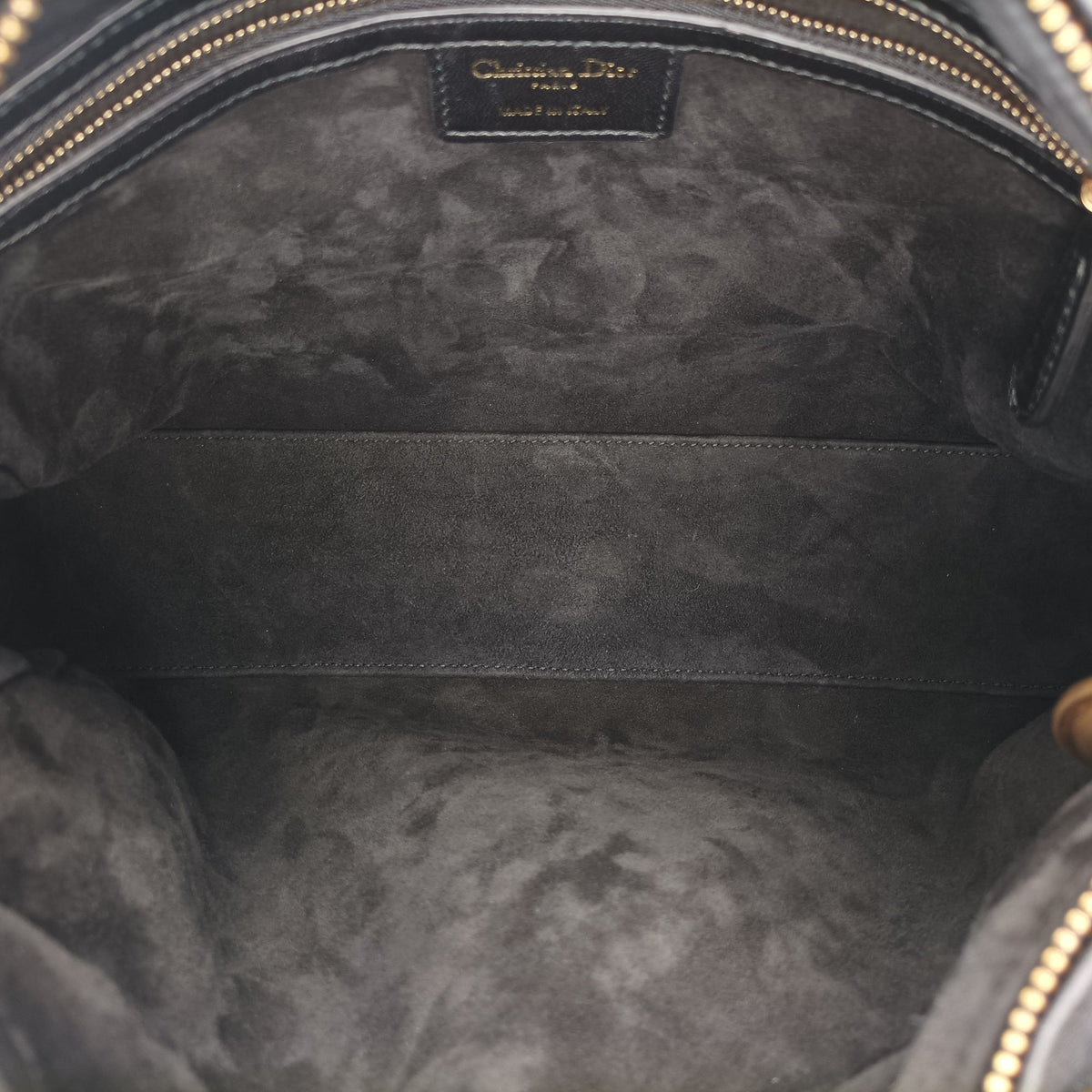 Pre-owned Christian Dior Lady Dior Black Leather  shoulderbag | stylenewstar