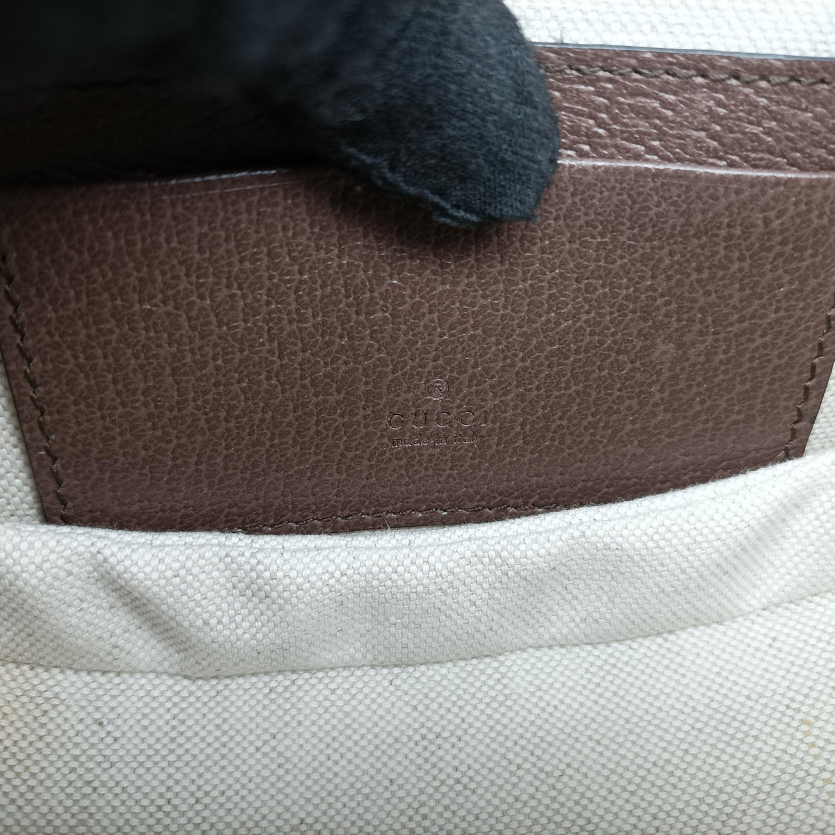Pre-owned Gucci Jumbo GG Bamboo Beige x Brown canvas×leather 686864 shoulderbag | stylenewstar