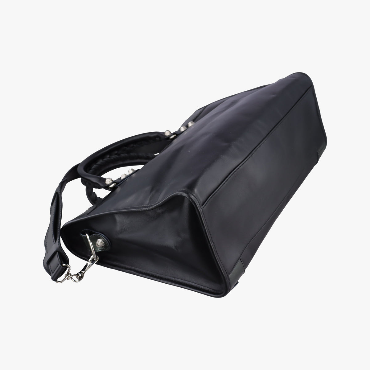 Pre-owned Balenciaga Large City Black Leather  shoulderbag | stylenewstar