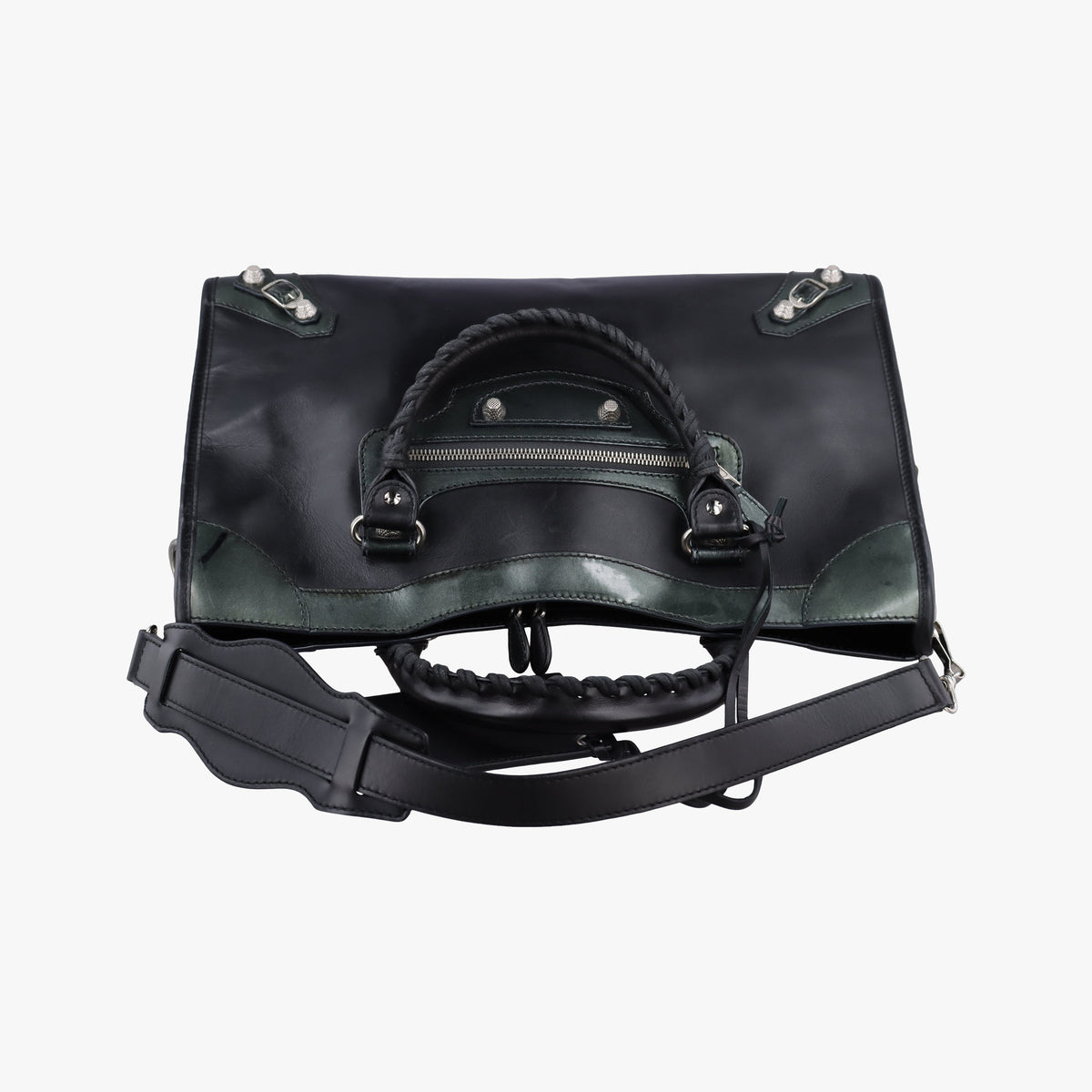 Pre-owned Balenciaga Large City Black Leather  shoulderbag | stylenewstar