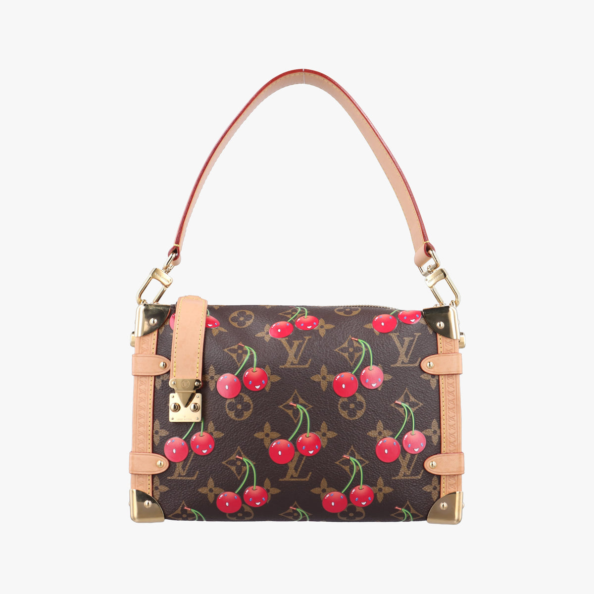 Pre-owned Louis Vuitton Side Trunk MM Brown Monogram Cherry M14278 handbag | stylenewstar