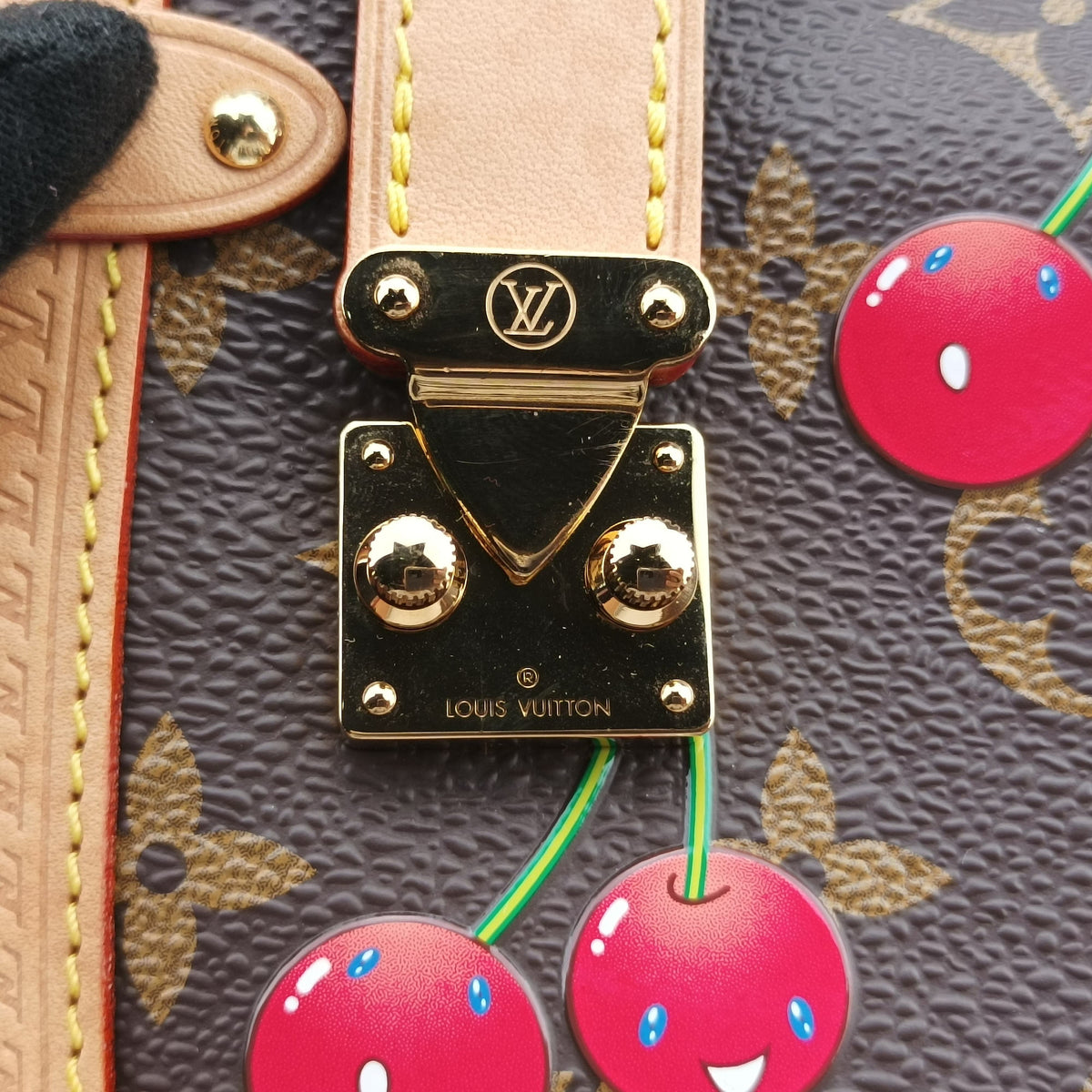 Pre-owned Louis Vuitton Side Trunk MM Brown Monogram Cherry M14278 handbag | stylenewstar