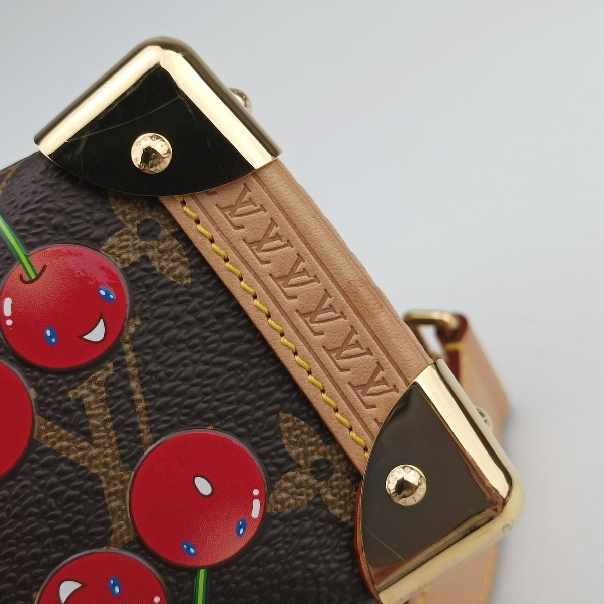 Pre-owned Louis Vuitton Side Trunk MM Brown Monogram Cherry M14278 handbag | stylenewstar