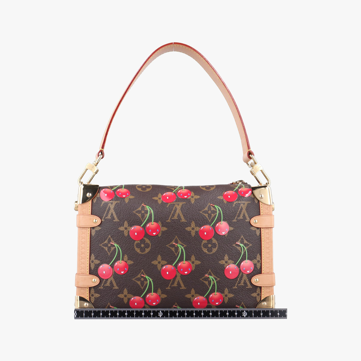 Pre-owned Louis Vuitton Side Trunk MM Brown Monogram Cherry M14278 handbag | stylenewstar
