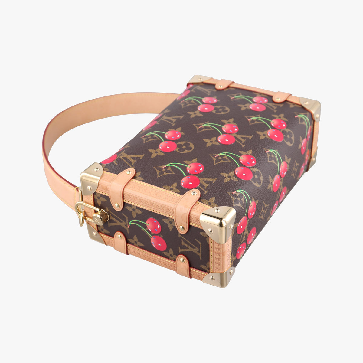 Pre-owned Louis Vuitton Side Trunk MM Brown Monogram Cherry M14278 handbag | stylenewstar