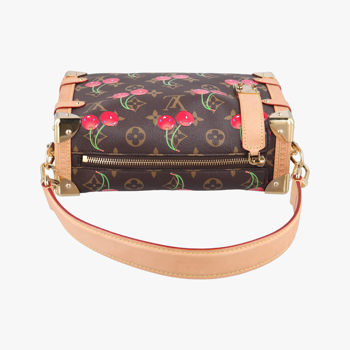 Pre-owned Louis Vuitton Side Trunk MM Brown Monogram Cherry M14278 handbag | stylenewstar