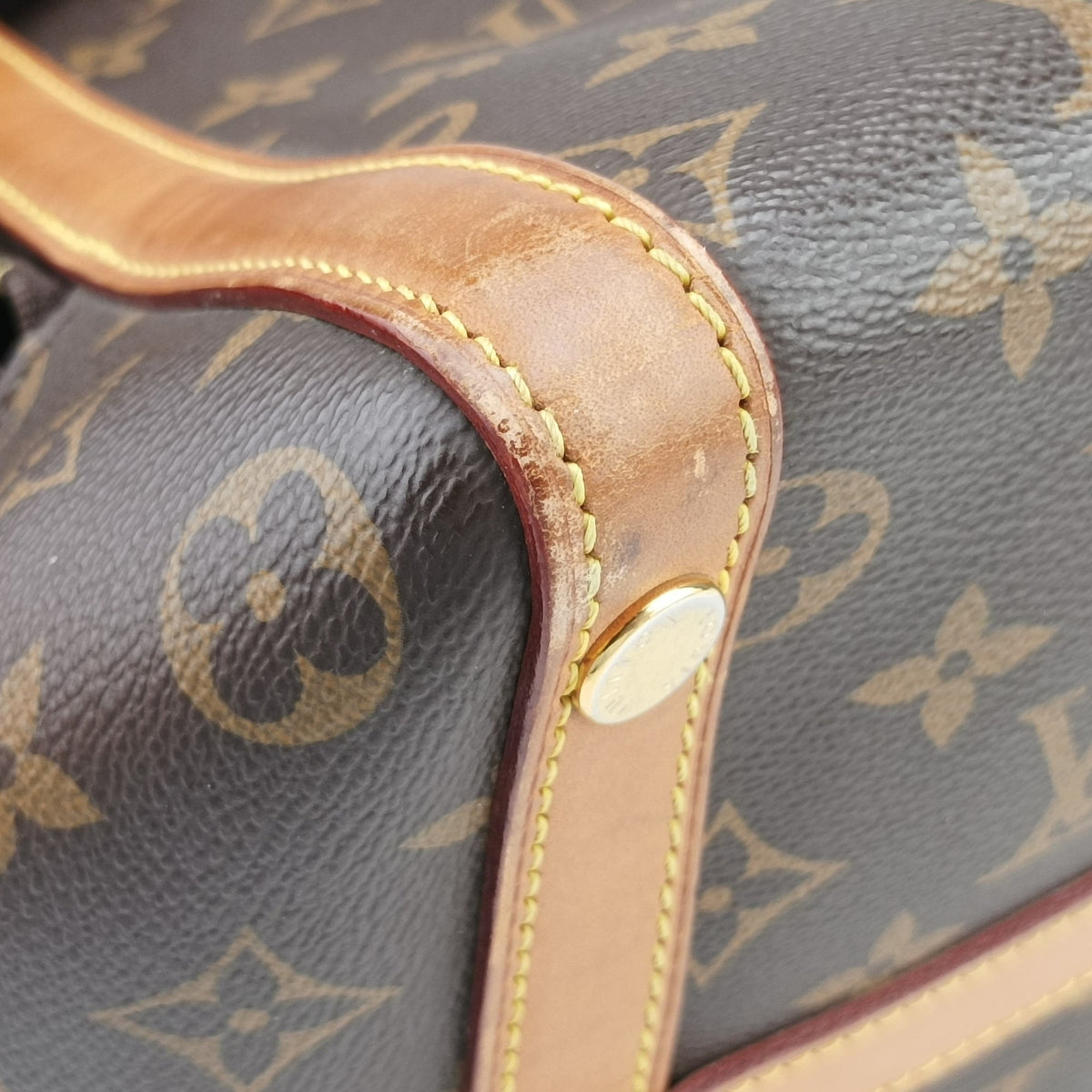 Pre-owned Louis Vuitton Marais MM brown×beige Monogram Canvas M41070 handbag | stylenewstar