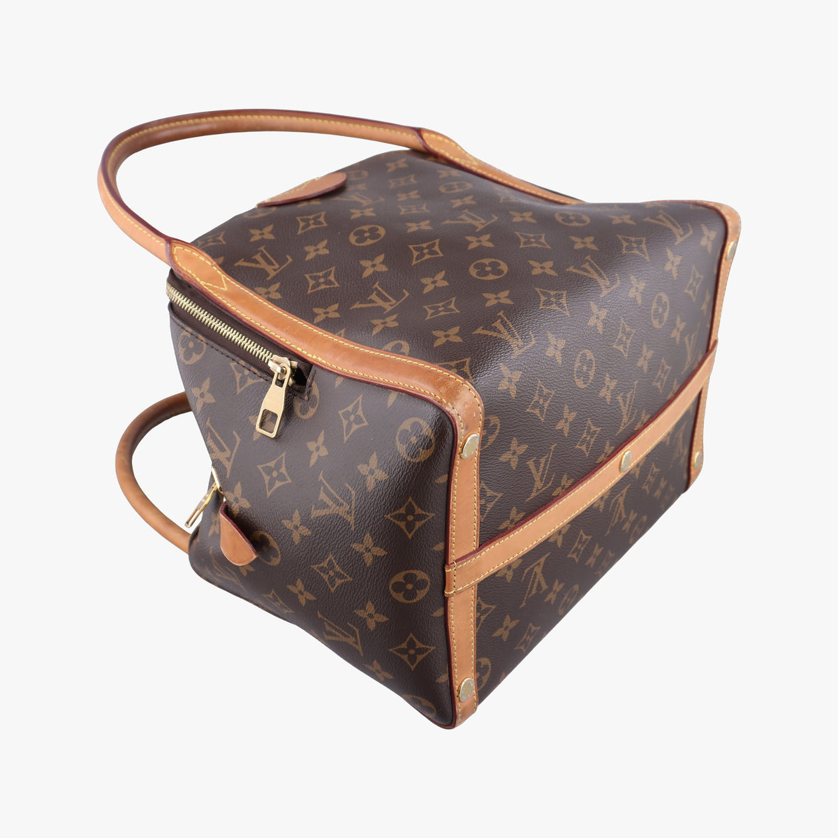 Pre-owned Louis Vuitton Marais MM brown×beige Monogram Canvas M41070 handbag | stylenewstar