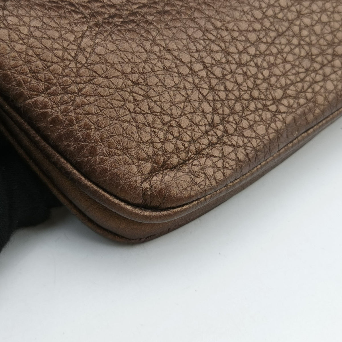 Pre-owned Gucci 1973 Double G Golden Leather 251821 shoulderbag | stylenewstar