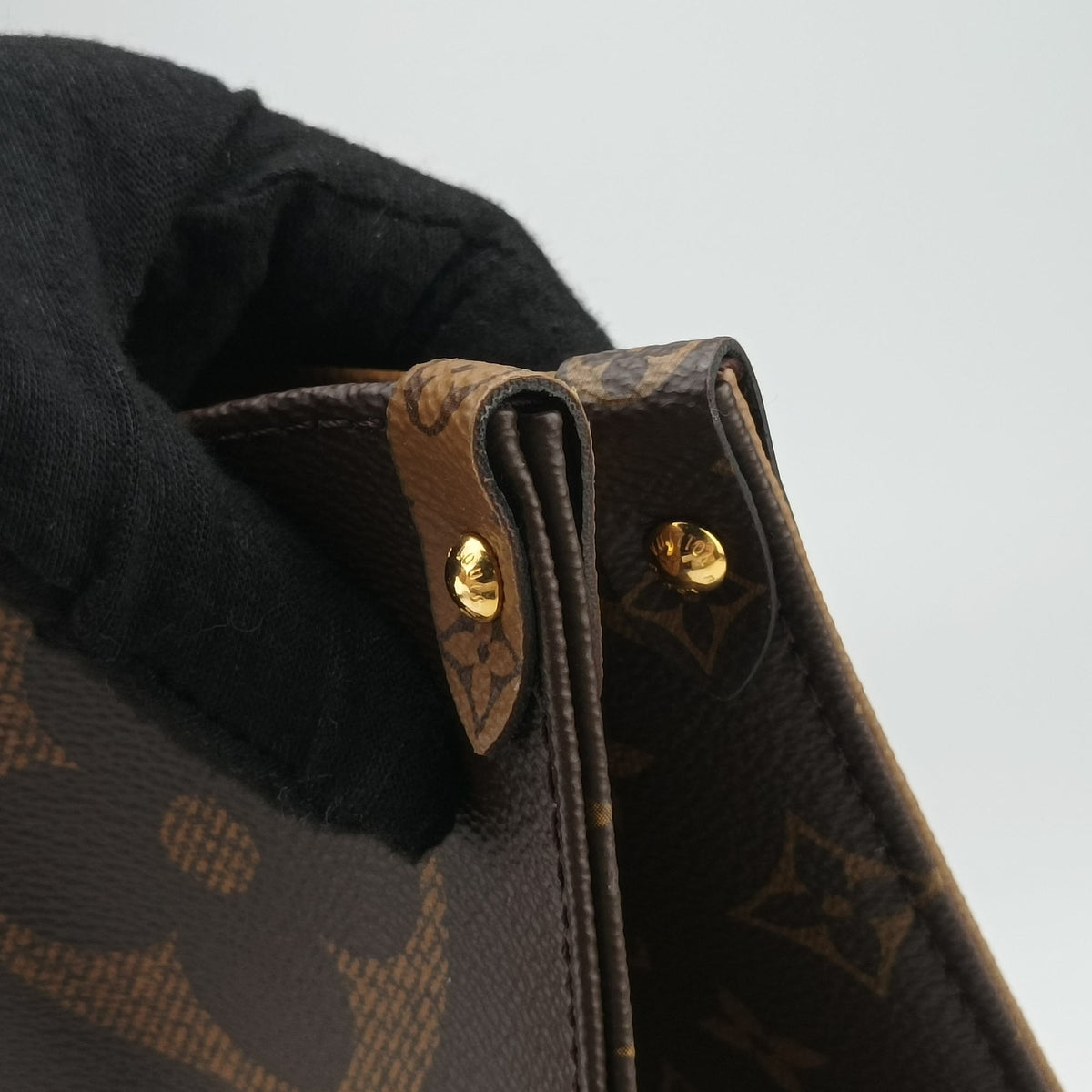 Vintage Louis Vuitton On The Go GM Brown Monogram Reverse M44576 shoulderbag | stylenewstar