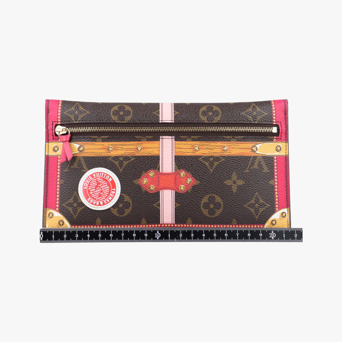 Vintage Louis Vuitton Pochette Weekend brown×Fuchsia Pink Monogram Canvas M62456 shoulderbag | stylenewstar