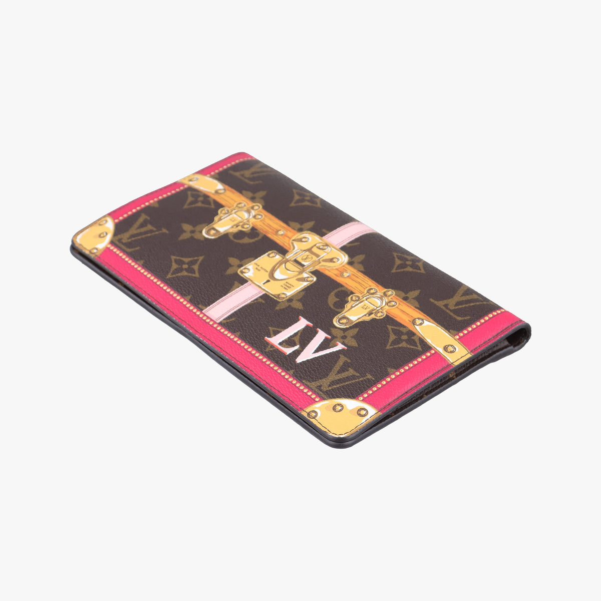 Vintage Louis Vuitton Pochette Weekend brown×Fuchsia Pink Monogram Canvas M62456 shoulderbag | stylenewstar