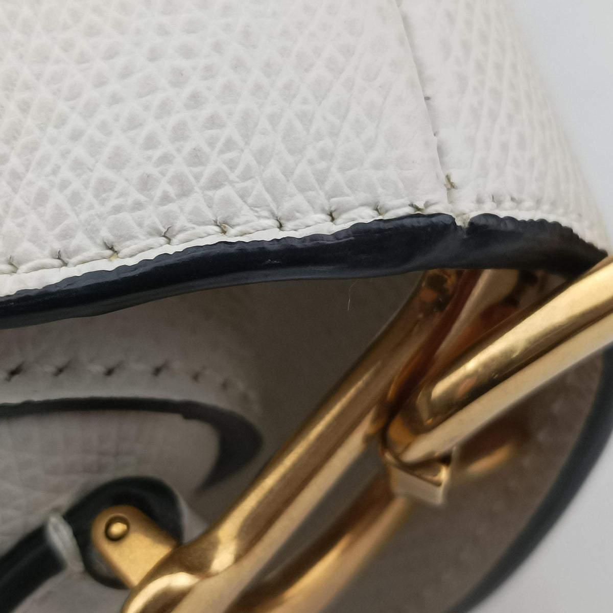 Pre-owned Christian Dior Saddle White Leather  handbag | stylenewstar