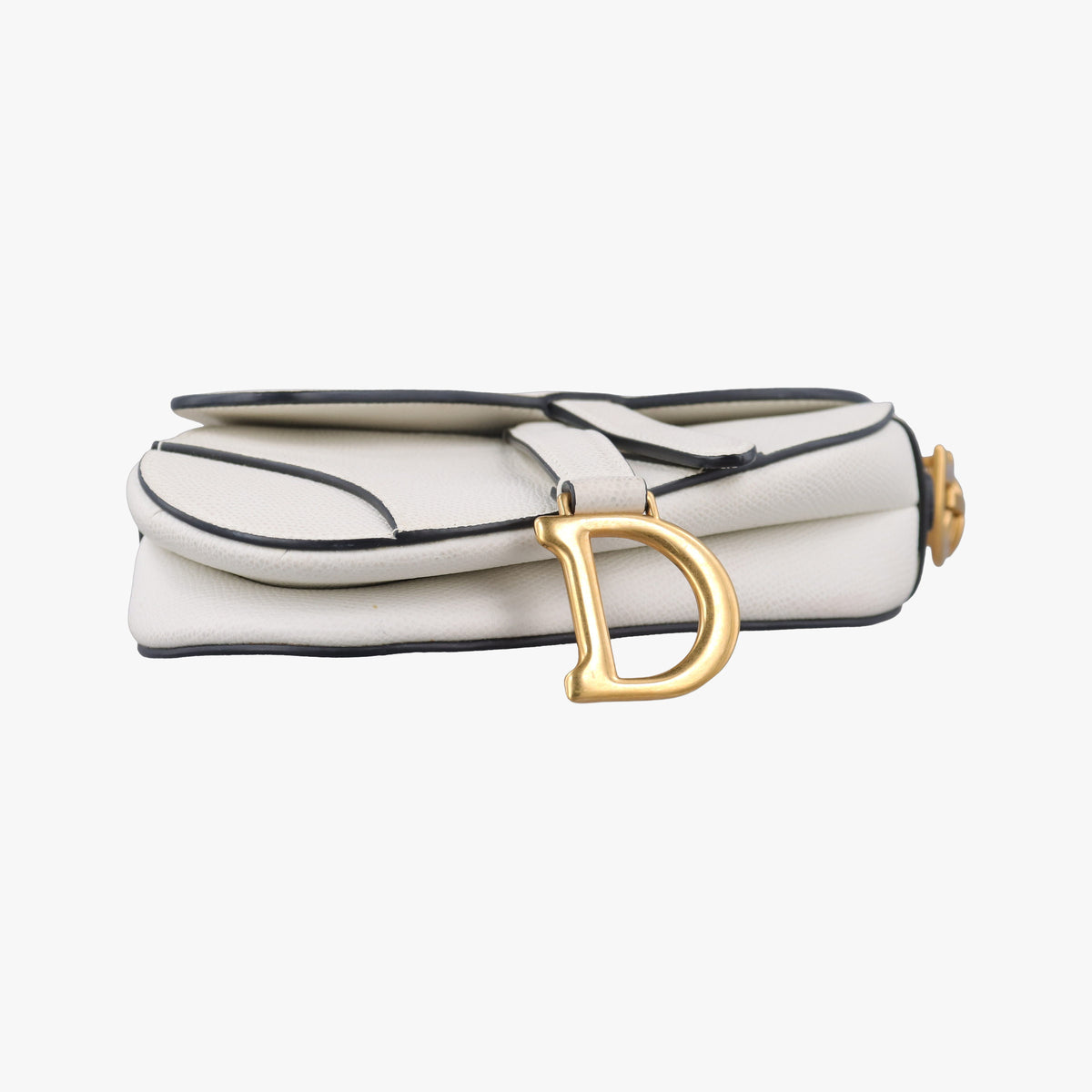 Pre-owned Christian Dior Saddle White Leather  handbag | stylenewstar
