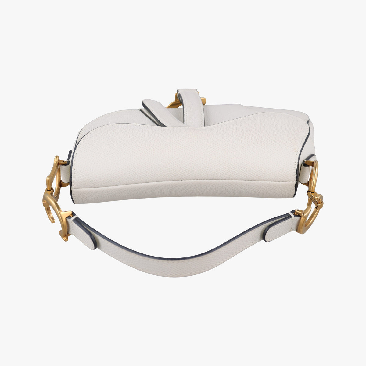 Pre-owned Christian Dior Saddle White Leather  handbag | stylenewstar