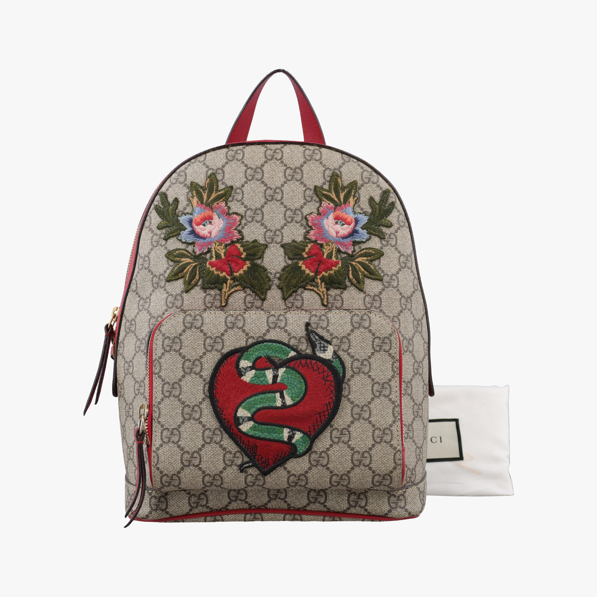 Vintage Gucci GG Supreme Tian Beige×Multi PVC coated canvas×Leather 427042 backpack/rucksack | stylenewstar