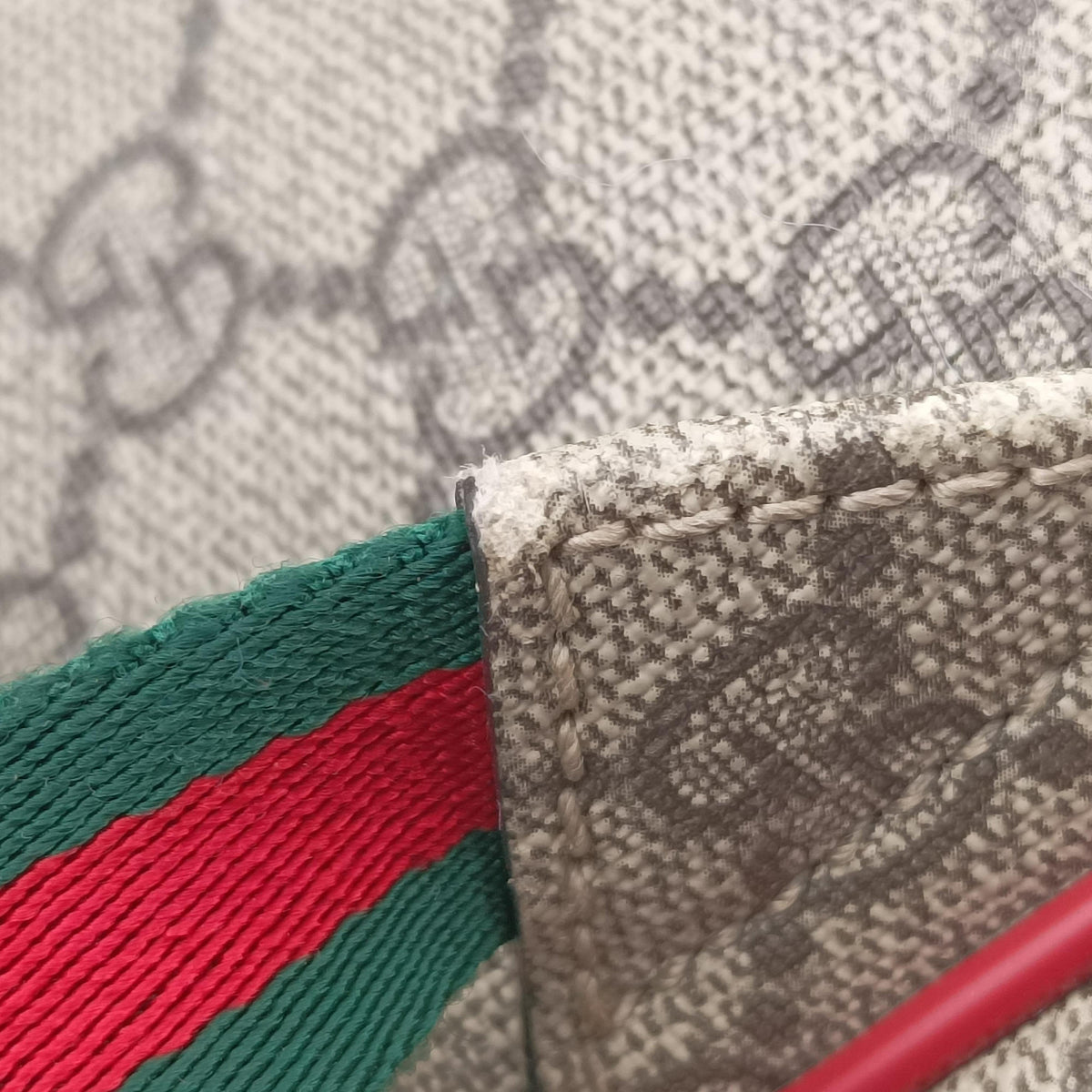 Vintage Gucci GG Supreme Tian Beige×Multi PVC coated canvas×Leather 427042 backpack/rucksack | stylenewstar