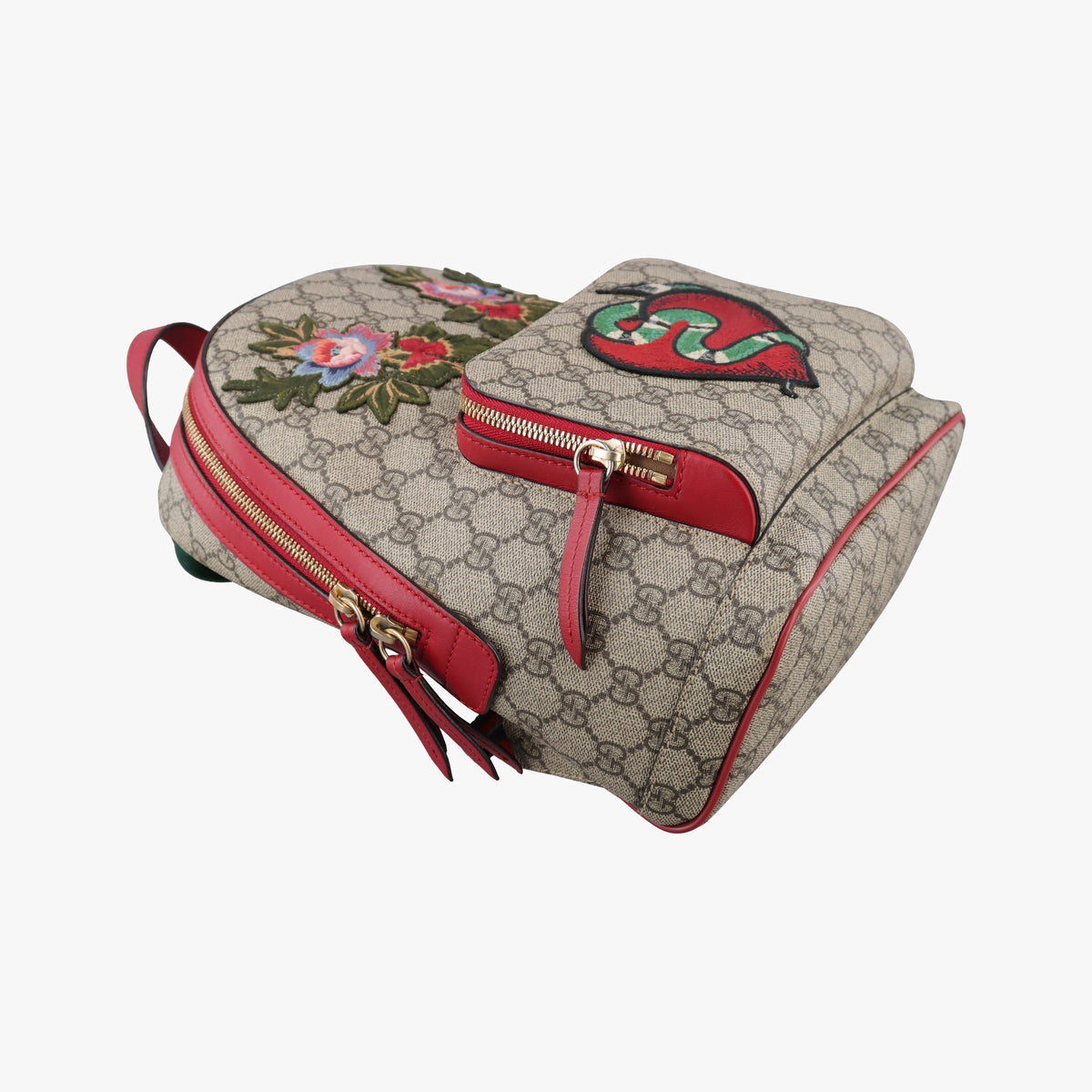 Vintage Gucci GG Supreme Tian Beige×Multi PVC coated canvas×Leather 427042 backpack/rucksack | stylenewstar