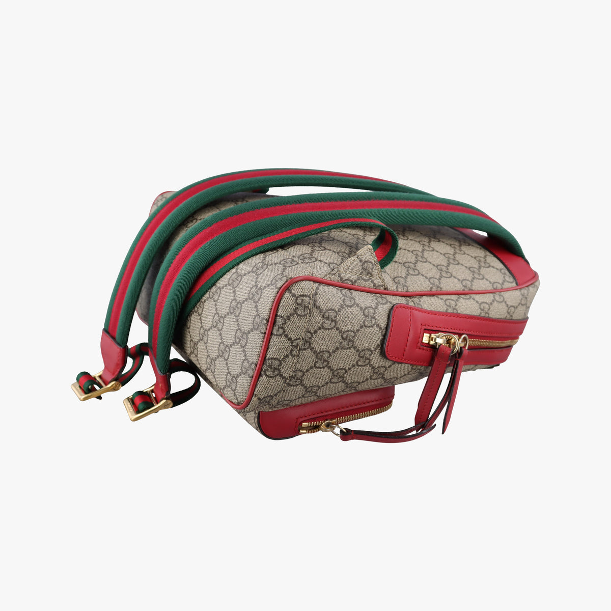 Vintage Gucci GG Supreme Tian Beige×Multi PVC coated canvas×Leather 427042 backpack/rucksack | stylenewstar