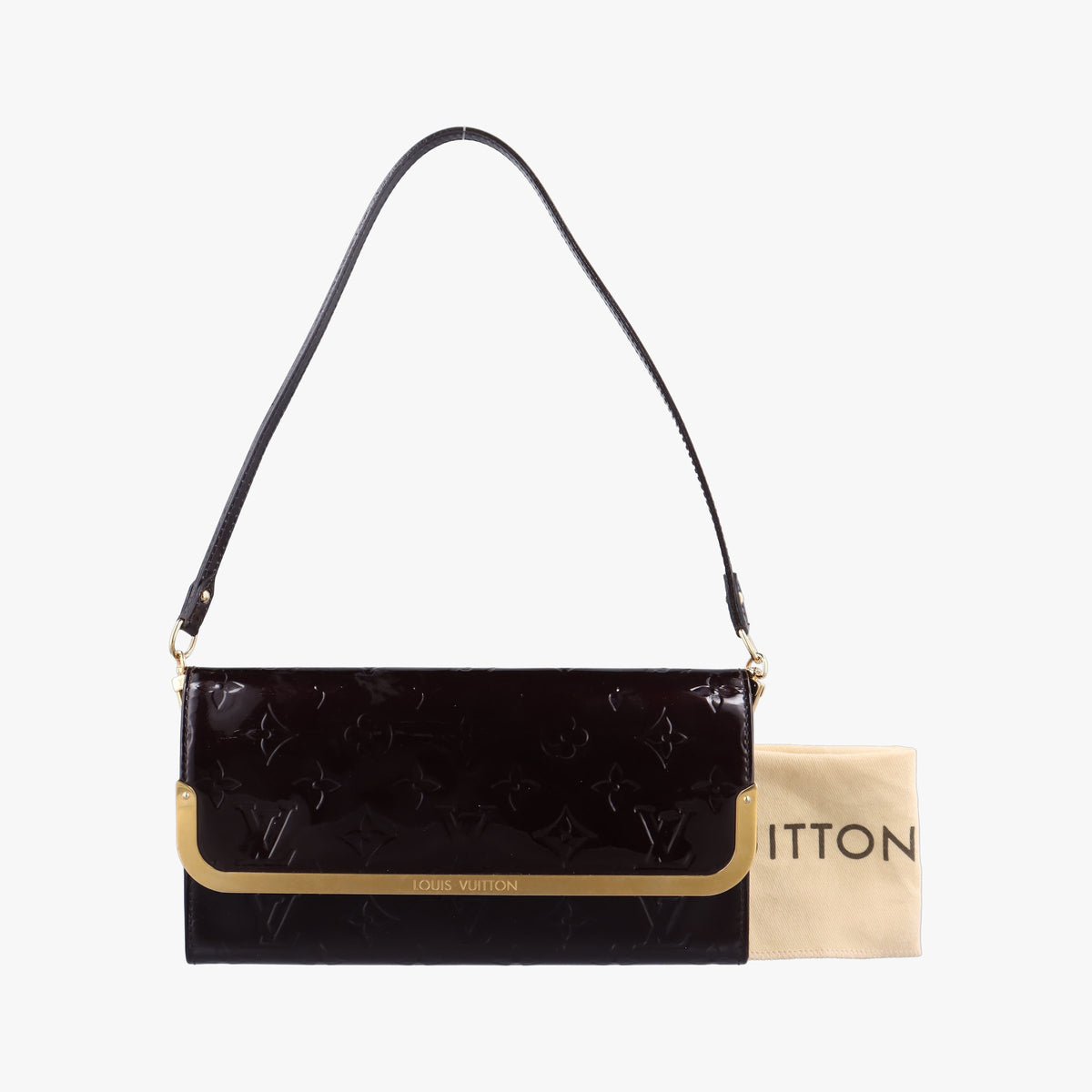 Secondhand Louis Vuitton Clutch Ana Amarante Vernis M91549 shoulderbag | stylenewstar