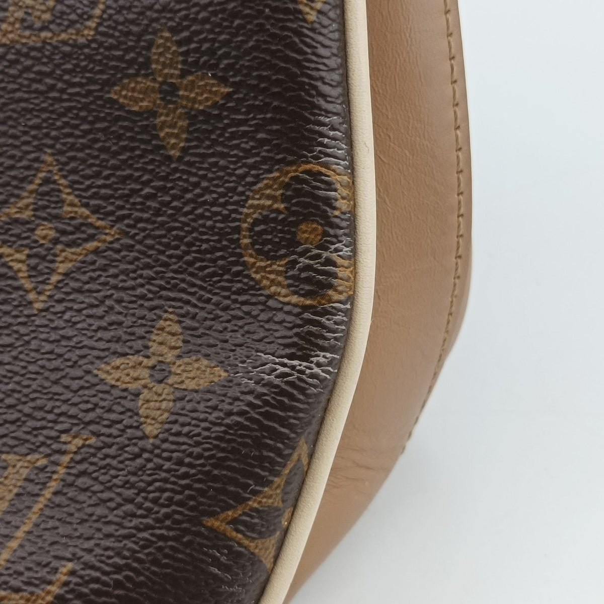 Vintage Louis Vuitton Mille feuille Beige x Brown Monogram canvas x leather M44255 shoulderbag | stylenewstar