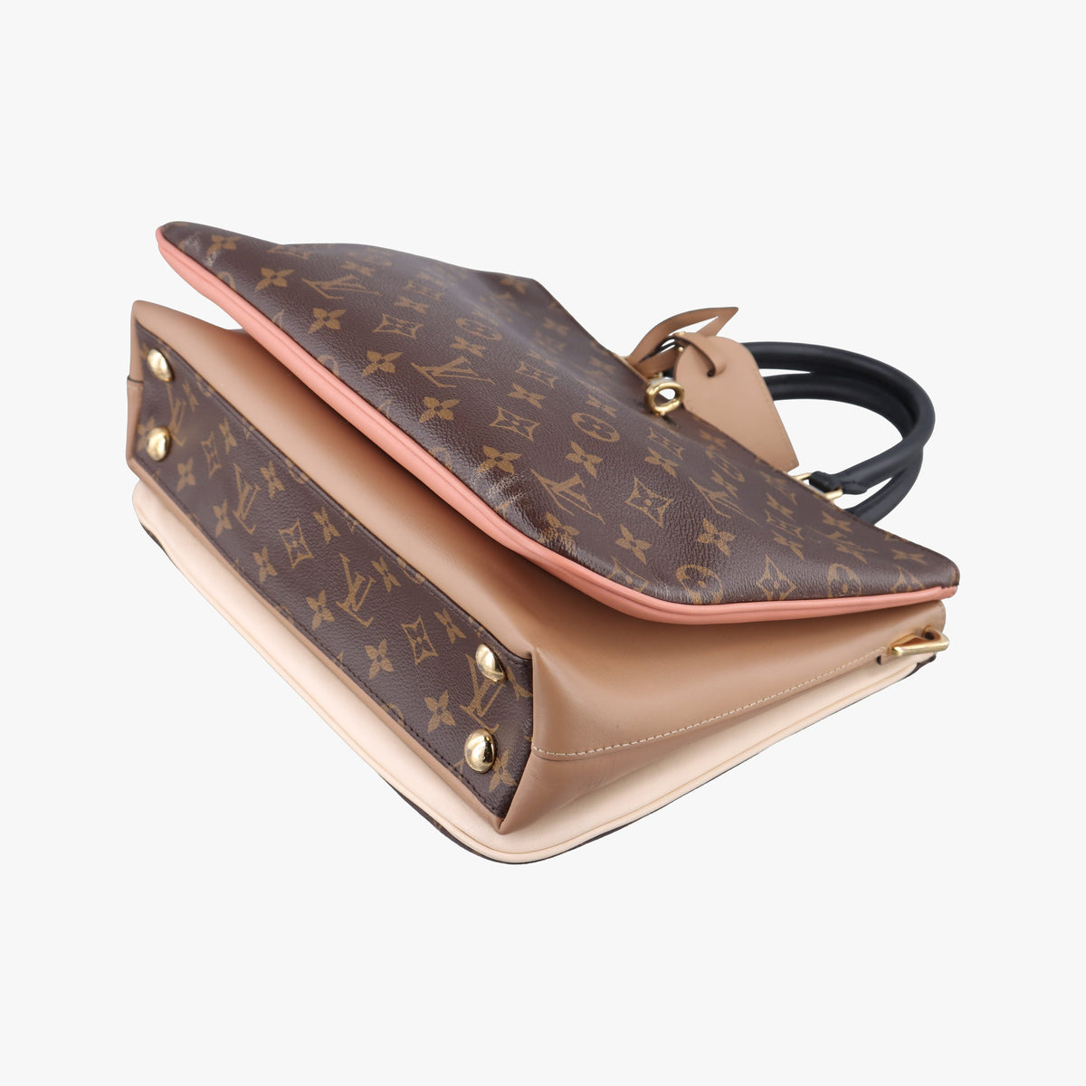 Vintage Louis Vuitton Mille feuille Beige x Brown Monogram canvas x leather M44255 shoulderbag | stylenewstar