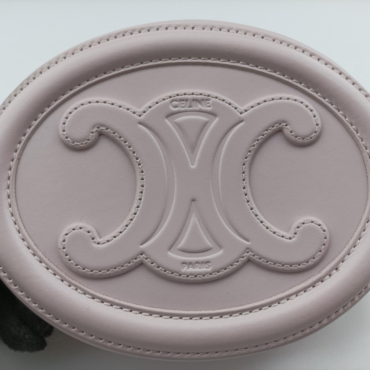 Vintage Celine Oval Purse Cuir Triomphe Pink Leather  shoulderbag | stylenewstar