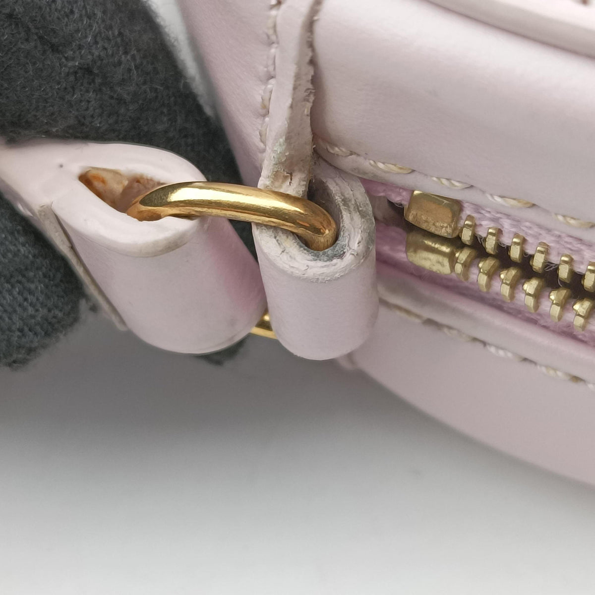 Vintage Celine Oval Purse Cuir Triomphe Pink Leather  shoulderbag | stylenewstar