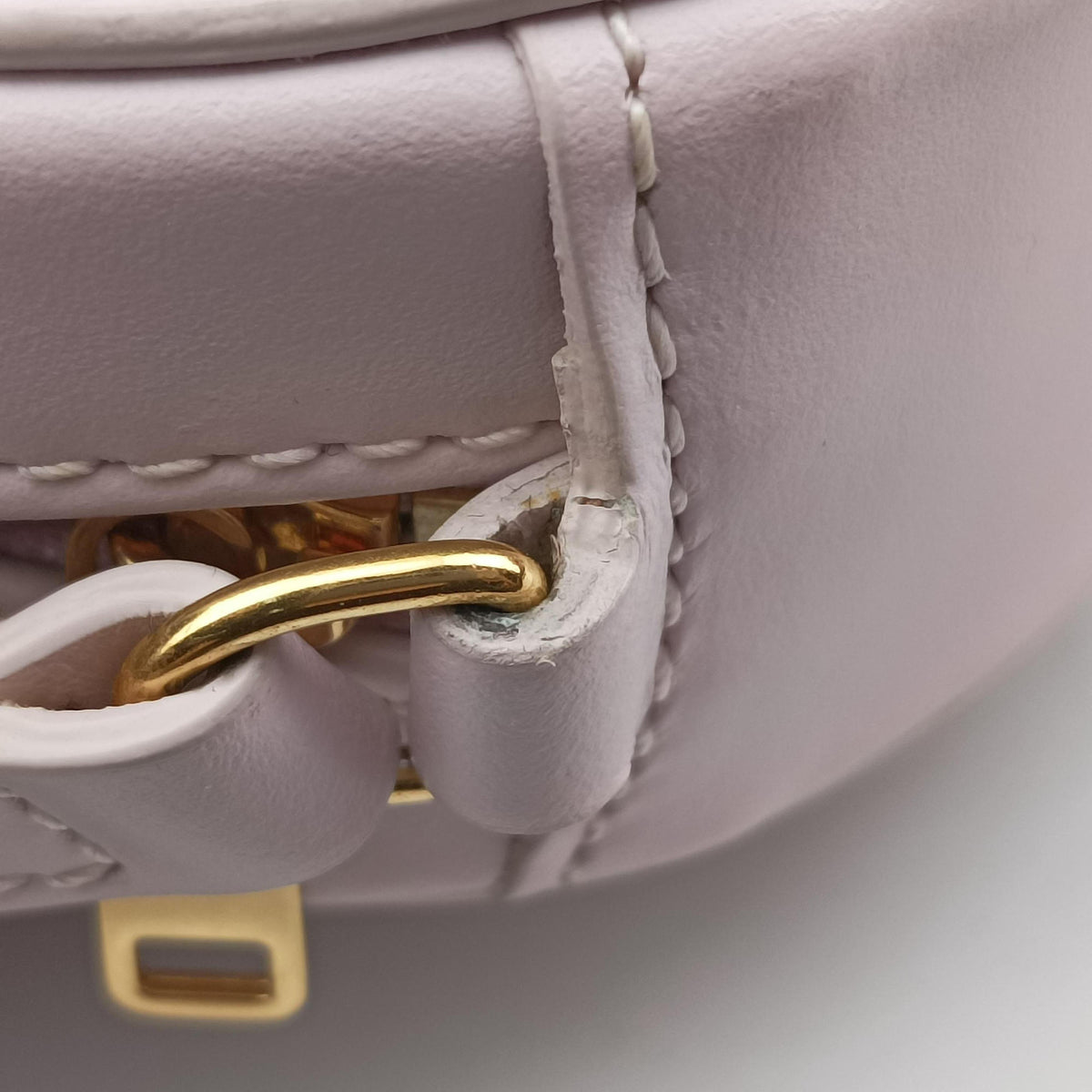 Vintage Celine Oval Purse Cuir Triomphe Pink Leather  shoulderbag | stylenewstar